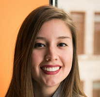 Portret dyrektor finansowej firmy handlowej ლიდера, Victoria Lawson